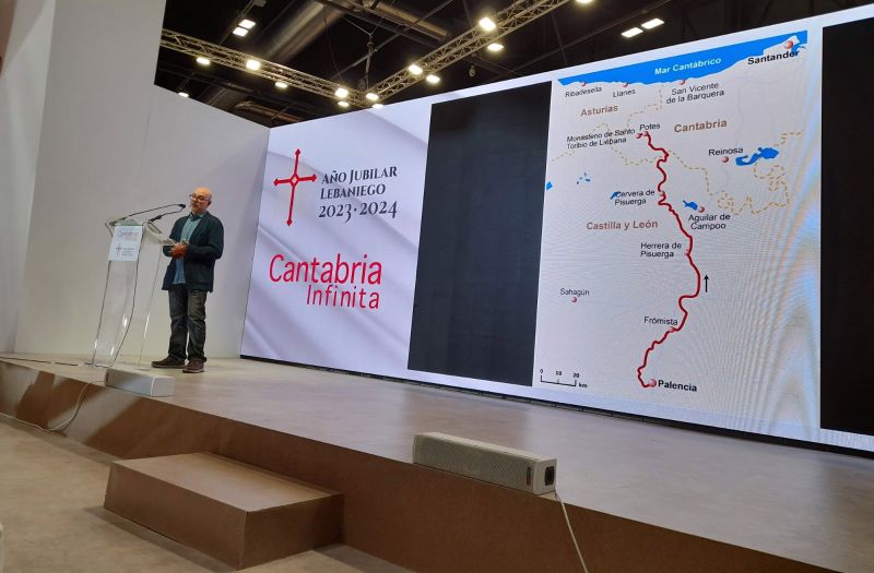 Carles Guiral, redactor de la guía del Camino Lebaniego Castellano de Gronze.