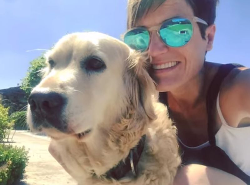 Sara y Nala, en el CaNino de Santiago (fuente: YouTube).