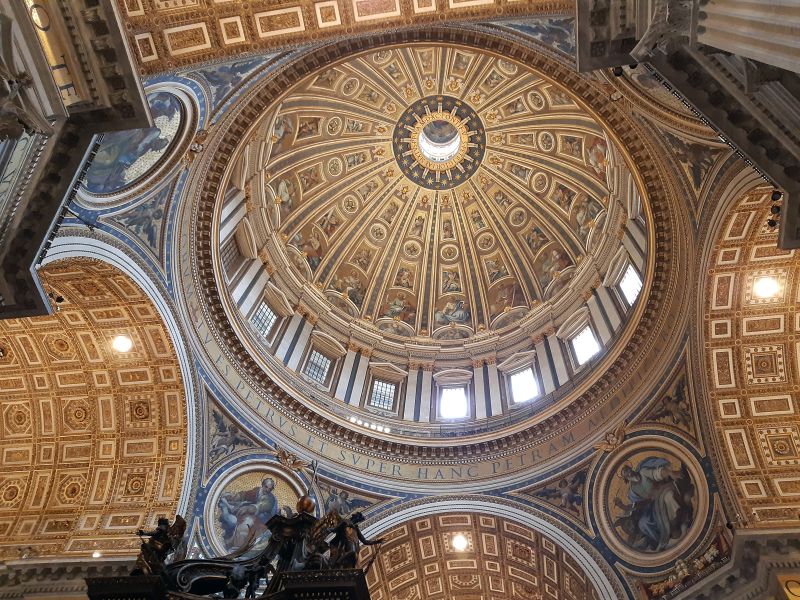 Cúpula interior de San Pietro in Vaticano