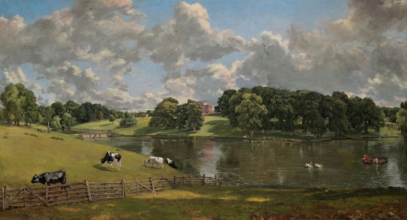 Paisaje romántico: Wivenhoe Park (John Constable, 1816).