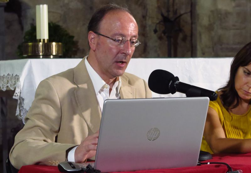 Francisco Singul durante su ponencia en la Jornada celebrada el pasado mes de octubre en Terrassa (foto Carles Guiral / Gronze).