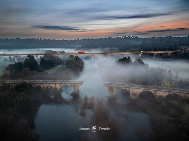 Ponte do Vouga y EN-1 (foto cedida por Manuel Ferreira).