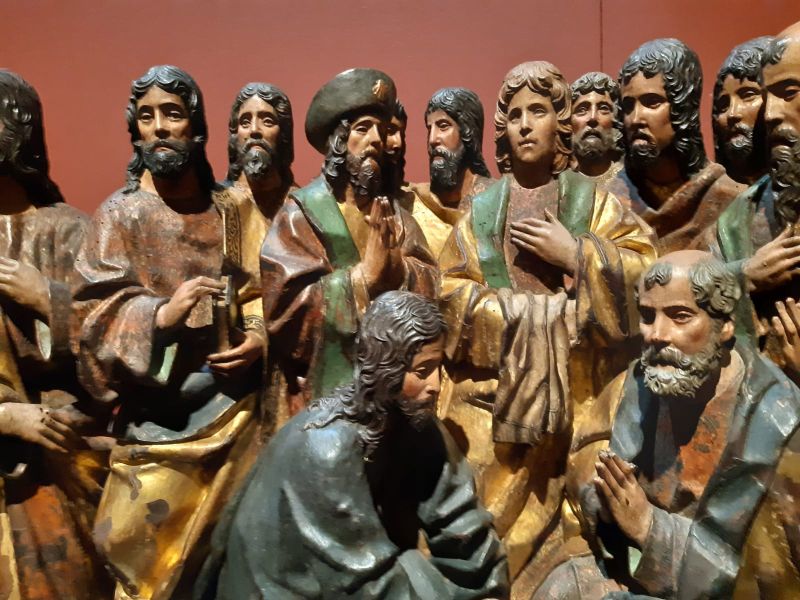 Lavatorio de los pies, Anónimo (s. XVI), Iglesia del Salvador (Valladolid).