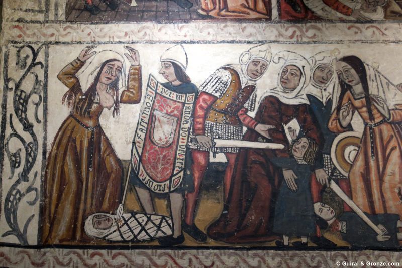 Pinturas murales tardogóticas en el interior de la catedral de Mondoñedo Pinturas murales tardogóticas en el interior de la catedral de Mondoñedo
