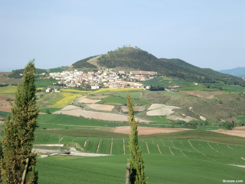 Vista de Biurrun desde Olcoz