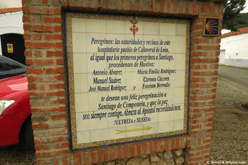 Homenaje a los peregrinos en Cañaveral de León