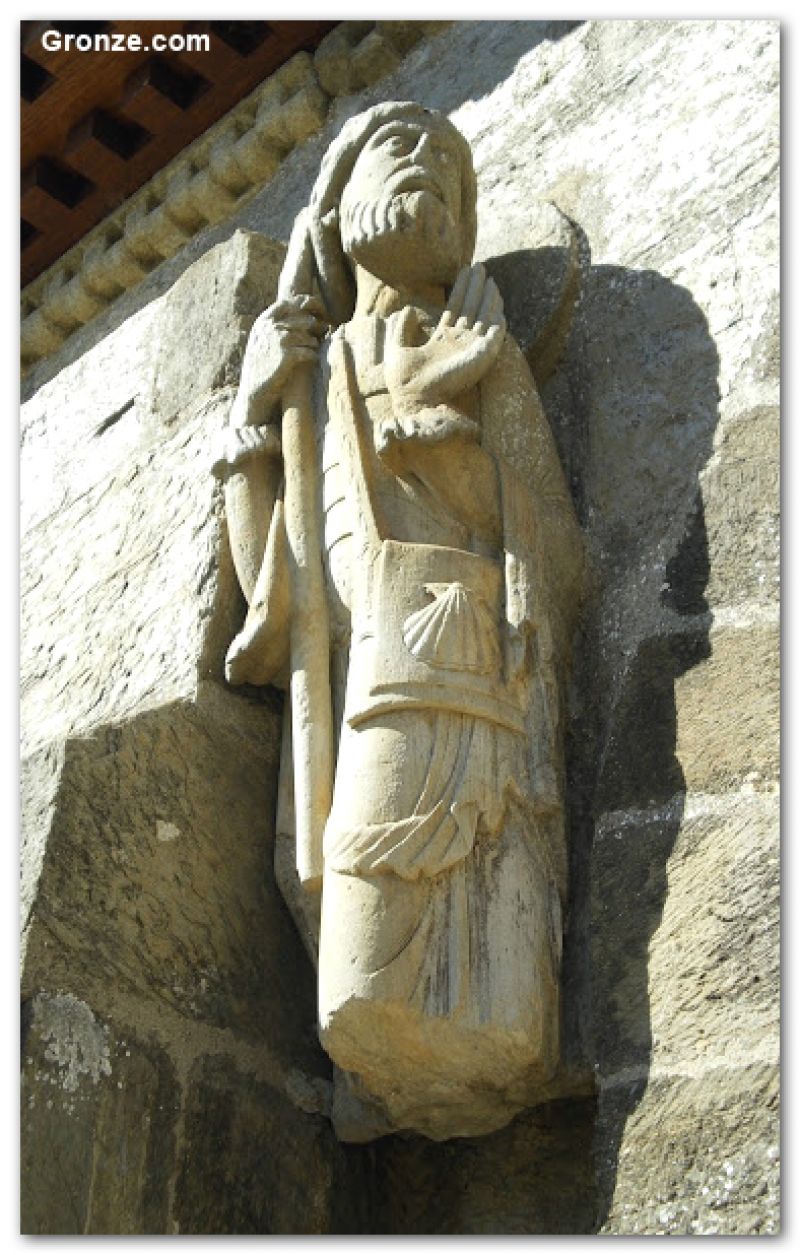 Imagen de Santiago Peregrino, iglesia de Santa Marta de Tera