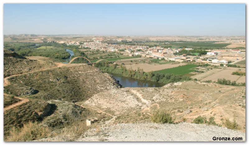 Sástago desde el Mirador de los Meandros