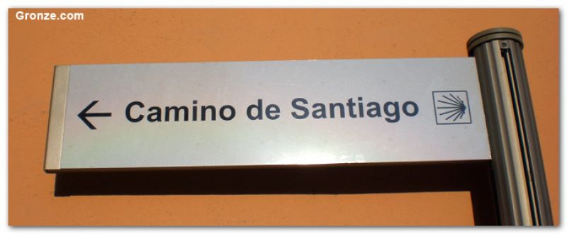 Indicador del camino en Tamarite de Litera