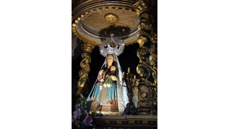 Imagen de la Virgen de A Franqueira (A Cañiza, Pontevedra)