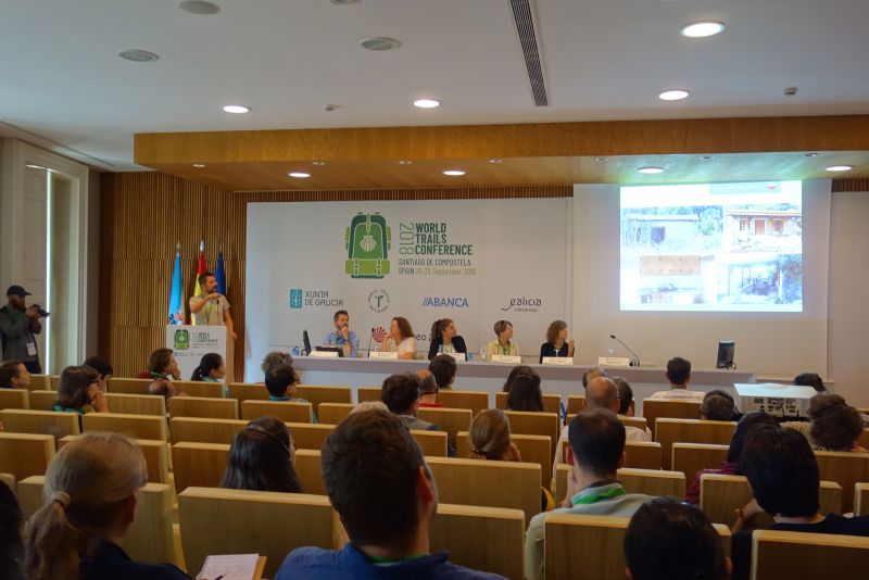 Sesión del Congreso Internacional de Rutas Culturales, celebrado en Santiago de Compostela